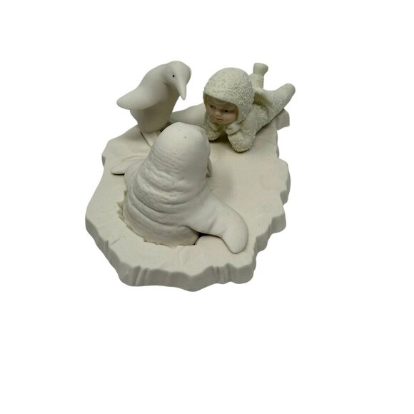 Department 56 Snowbabies Who Are You Figurine Walrus Penguin Box Vintage 1990 - Picture 2 of 9